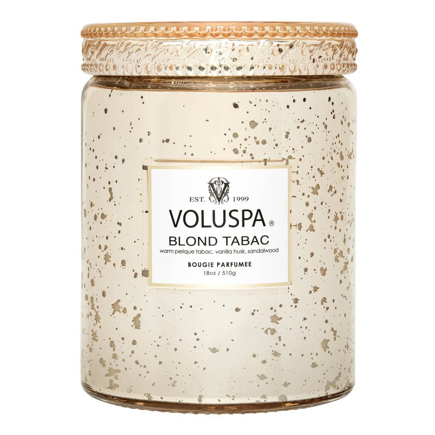 voluspa tobacco Blond Tabac Maison Candle The single wick allows you to enjoy fragrance throw for 100 hours tobacco and fig candle Voluspa